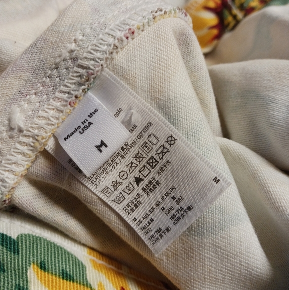 NEW seen on Arianna Grande American Apparel sunflower denim flare mini skirt M - Picture 8 of 8